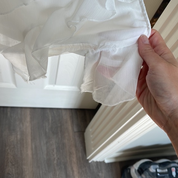 Lulu’s White Midi Ruffle Dress - Picture 9 of 12